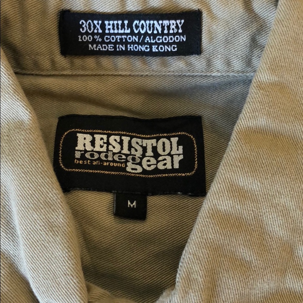 Men’s Resistol Rodeo Gear shirt size medium - Picture 3 of 5